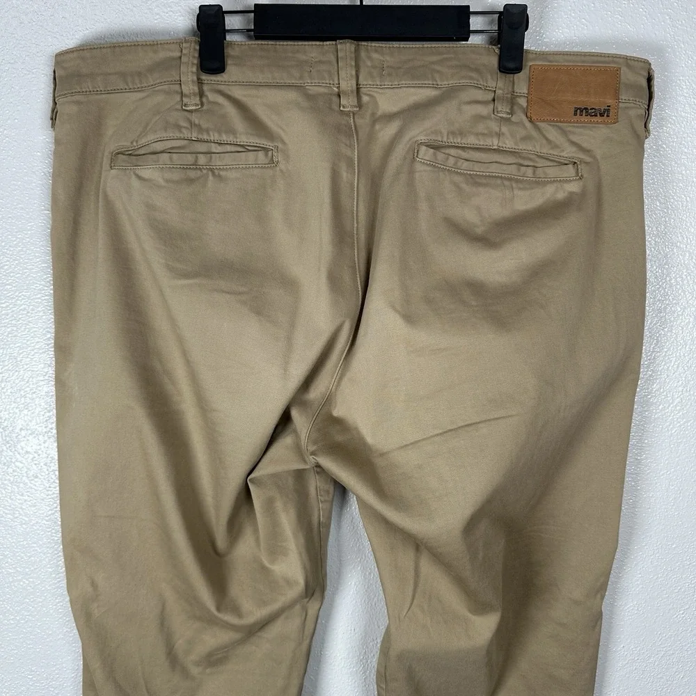 Mavi Jeans Mens 40x32 Tan Edward Slim Straight Leg Chinos Pants‎ Stretch Preppy